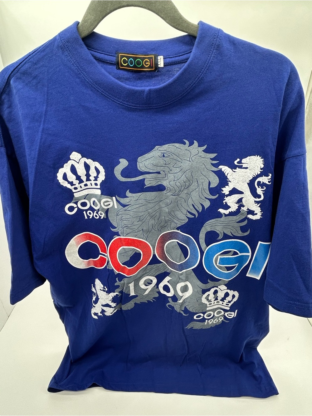 Vintage 90’s Blue Coogi Sport Crewneck Tee Shirt size 2XL
